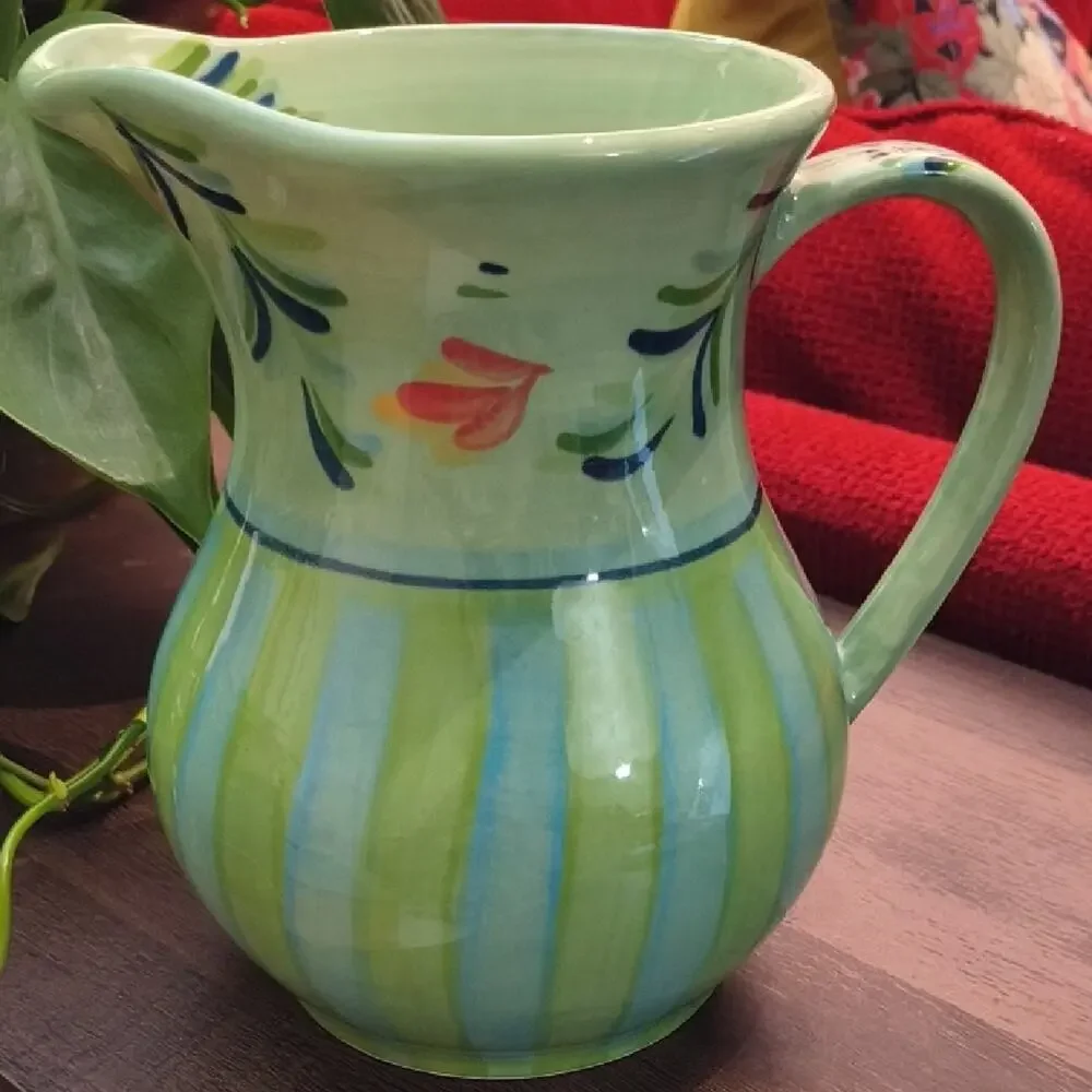 Gail Pittman Provence Ceramic Pitcher 48oz EUC